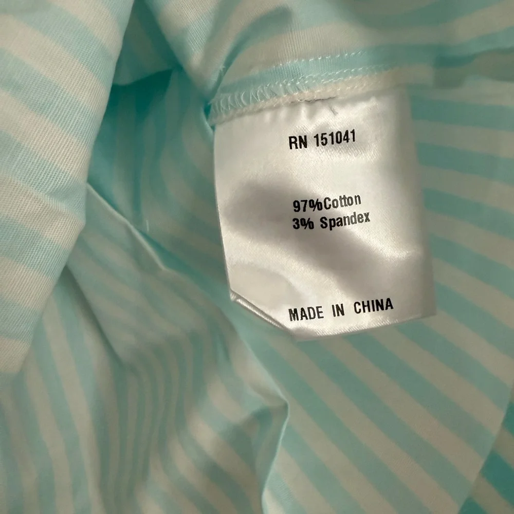 Few Moda kourt Aura‎ Two-Piece Pajama Set - Size M - Mint Stripe - NWT